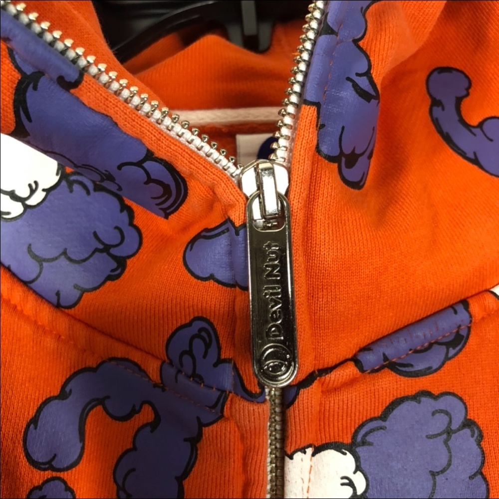 Devil Nut Under Red Flag Jacket Size Medium - image 3